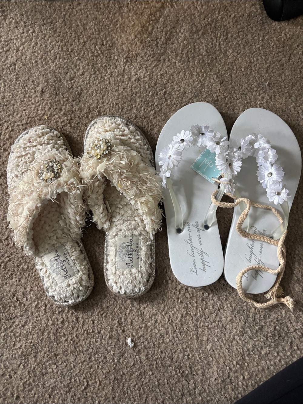 Bride to Be Slippers and Flip Flops